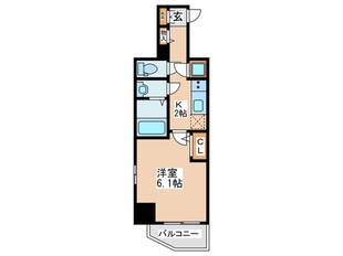 ｴｽﾘｰﾄﾞ天王寺ﾌﾞﾗﾝｼｪ(1501)の物件間取画像